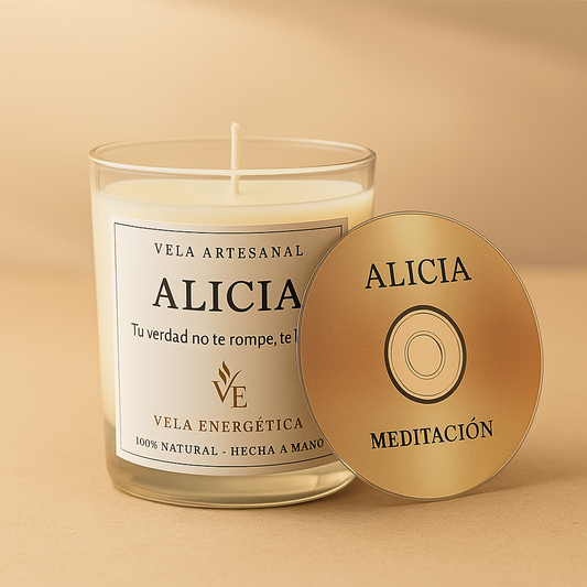 PACK ALICIA (vela + audio de meditación)